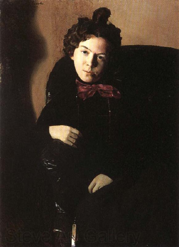 Konstantin Somov Portrait of the artist anna ostroumova Norge oil painting art